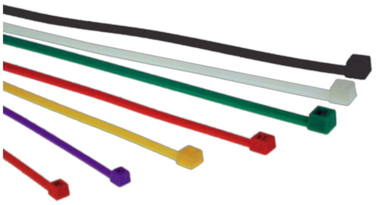 Collier nylon 2.5×100mm blanc 