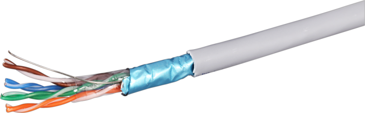 Cavo informatico Cat. 5e F/UTP 4x2xAWG24/1, grigio LSZH 