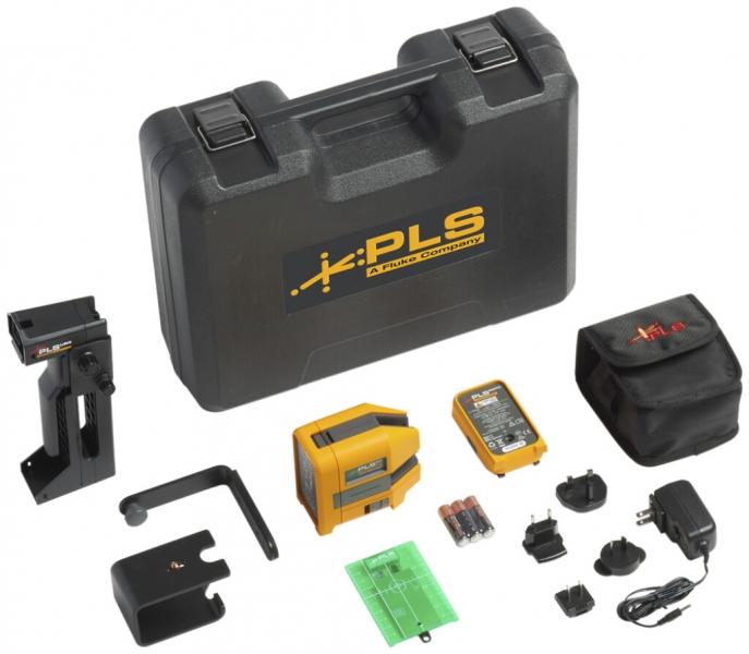Livello laser a 6 punti Fluke-PLS 6G RBP KIT 30m ≥3h verde 525nm 