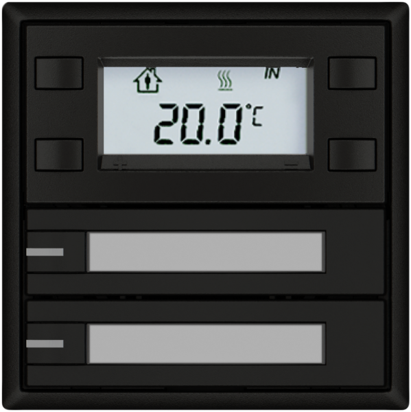 Pulsante RTH EDIZIO.liv SNAPFIX® c.RGB-LED targ.2×tasti com.1T ne 