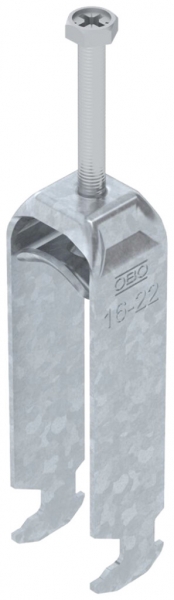 Brida rapida BET 2056 piede a H metallo 16…22mm 3×cavo acciaio Zn-cal-im 