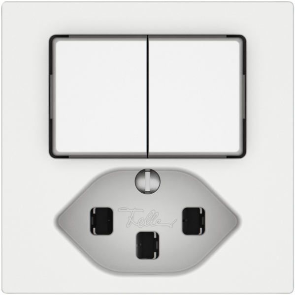 Combinazione EDIZIO.liv SNAPFIX® 2×schema 3+T23 bi 