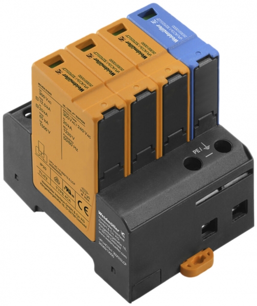 Scaricatore di sovratensione Weidmüller VPU AC I 3+1 300/12.5 LCF 