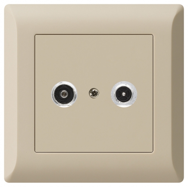 Prise antenne ENC kallysto.line R/TV 14dB 2GHz beige 