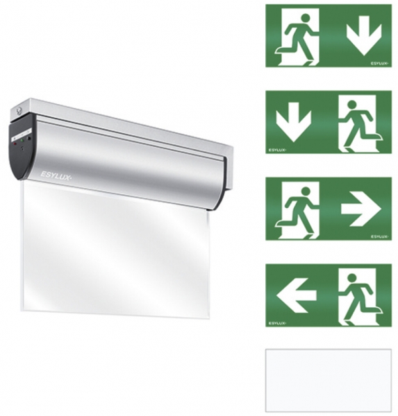 Notleuchte ESYLUX SLD EL LED IR 230V 3W IP40 3h Aluminium Wandausleger 