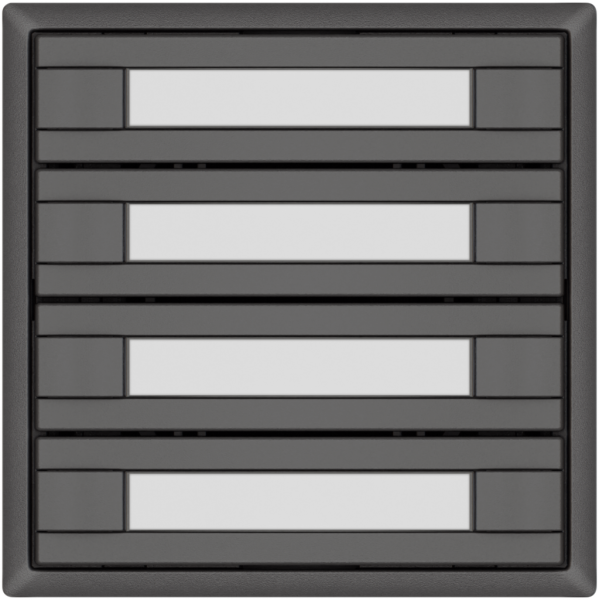 Pulsante KNX RGB EDIZIO.liv SNAPFIX® sensore temp.s.LED targ.4× com.2T grs 