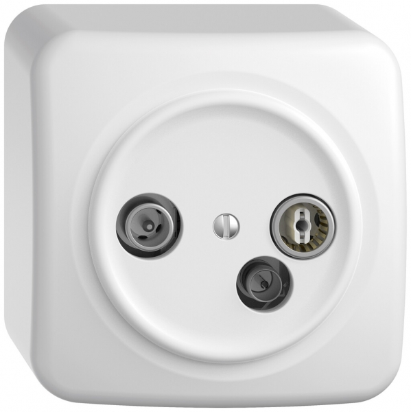 Prise antenne AP TV-R-données STANDARDdue SNAPFIX® 4dB bc 