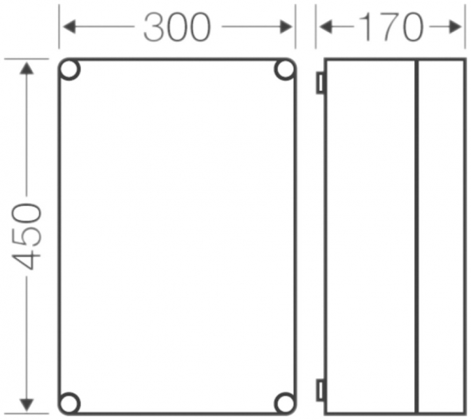 Scatola per apparecchio Hensel Mi0300 