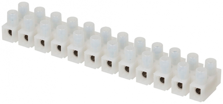 Barrette de bornes Adels-Contact 12P 0.5…6mm² 24A 450V blanc 