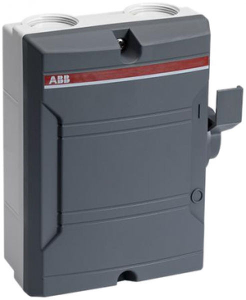 Interrupteur général AP ABB 4 pôles 25 A 400V gris foncé/gris foncé 