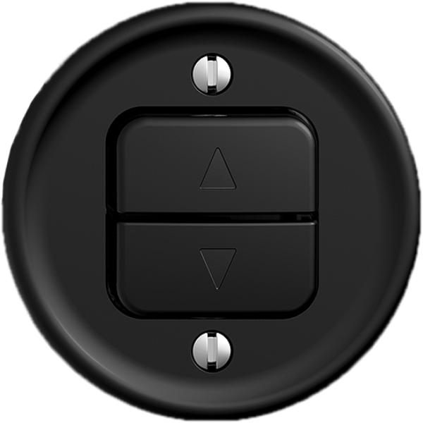 Pulsante per tapparella INC STANDARDdue Q nero 1 canale 