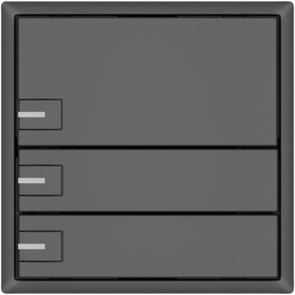 Poussoir KNX RGB EDIZIO.liv SNAPFIX® capteur temp.RGB-LED 3× comm.1T grf 