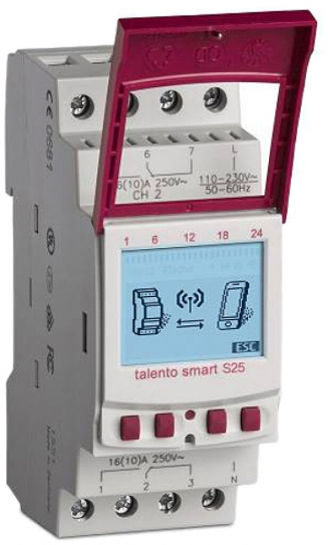 Timer digitale AMD talento smart S25, 2 canali 110/230VAC 