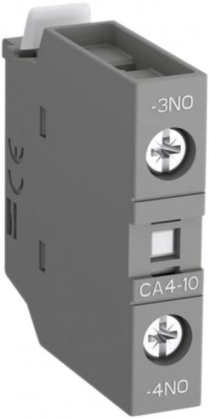 Blocco di contatti ausiliare ABB CA4-10, 1Ch 4A AC-15, frontale a vite 