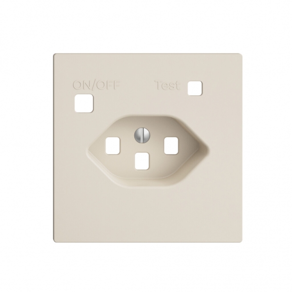 Kit frontal EDIZIOdue pour prise FI F, T23, crema 