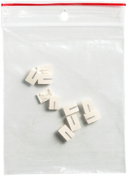 Seitenbaustein 10 Stk EDIZIOdue weiss mit LED 