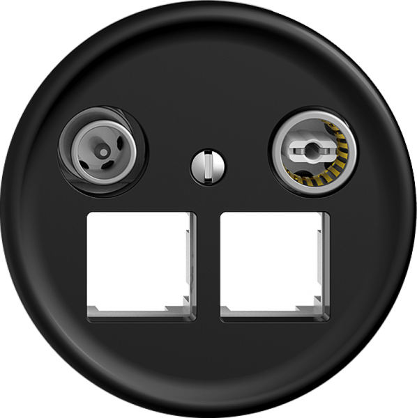 Multimediadose TV-R STANDARDdue SNAPFIX® EASYNET f.2×RJ45 S-One 11dB sz 