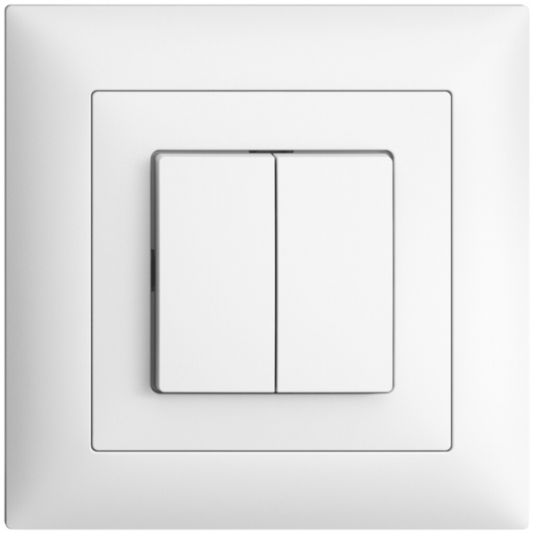 Interrupteur/contact à poussoir ENC Feller EDIZIOdue A-R+3/1L blanc 