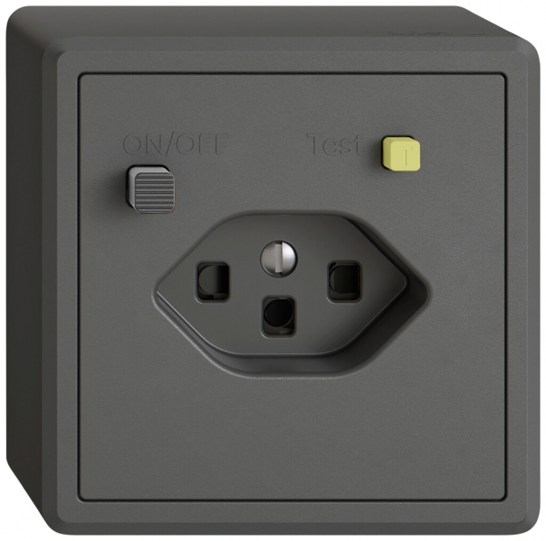 Prise FI AP EDIZIO.liv 1×T23 avec shutter grf 