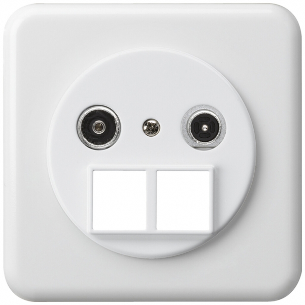 Prise multimédia ENC basico TV-R montage C 14dB 2GHz blanc 