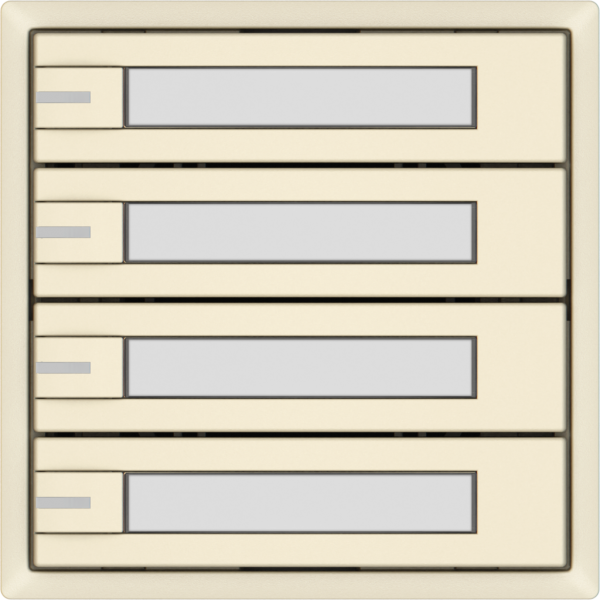 Pulsante universale EDIZIO.liv UNI SNAPFIX® 5…48V c.LED 4× com.1T targ.cr 