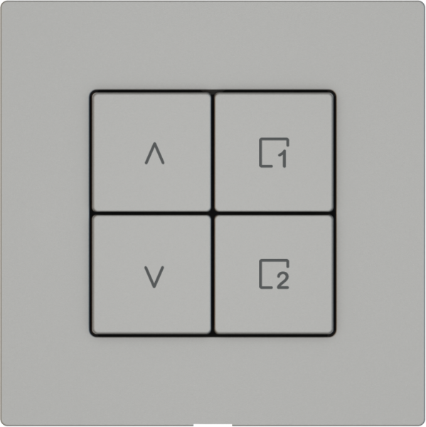 Stazione sec.tapparelle EDIZIO.liv Wiser SNAPFIX® 1 scena 4 tasti WLAN grc 