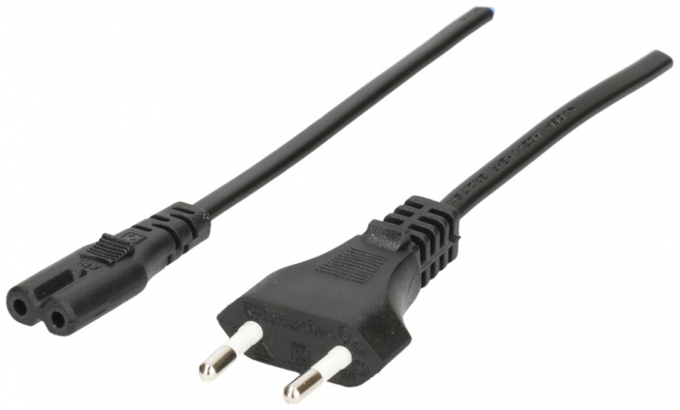 Câble d'appareil MH, T26/C7, Tdlf 2×0.75mm² 1.8m, noir 