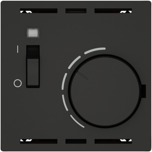 Thermostat d'ambiance EDIZIO.liv SNAPFIX® avec interrupteur 230VAC 50Hz no 