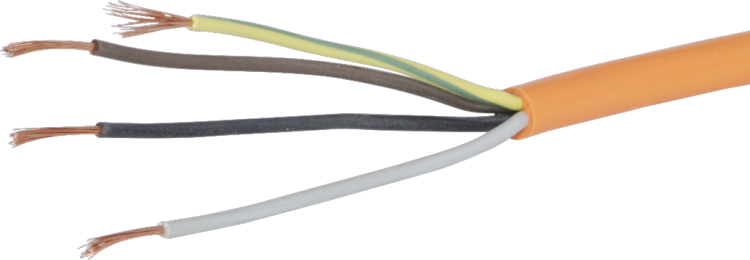 Câble EPR-PUR 4×1mm² 3LPE orange Une longueur