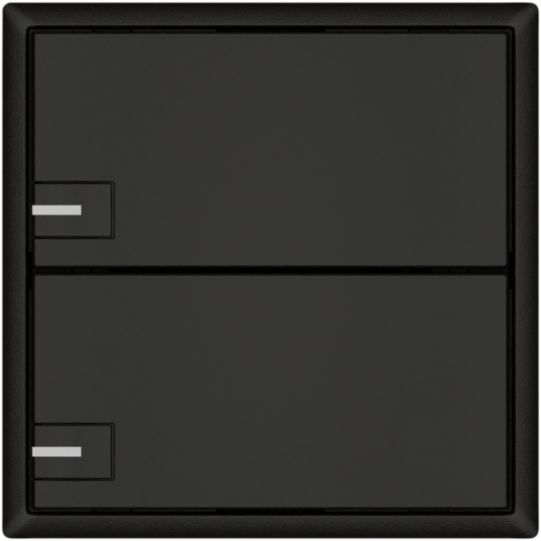 Poussoir KNX RGB EDIZIO.liv SNAPFIX® capteur temp.RGB-LED 2× comm.1T no 