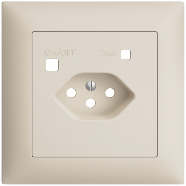 Kit frontale EDIZIOdue per presa FI FMI, T13, crema 