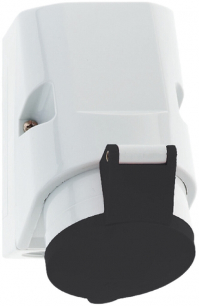 Prise AP CEE Bals 5P 16A 500V 7h noir IP44 nickelé Quick Connect 