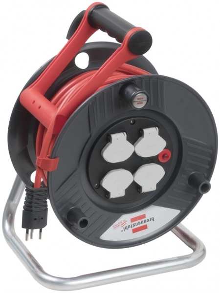 Enrouleur de câble Garant 50m Td 3×1.5mm² avec 4 prises INC T13 