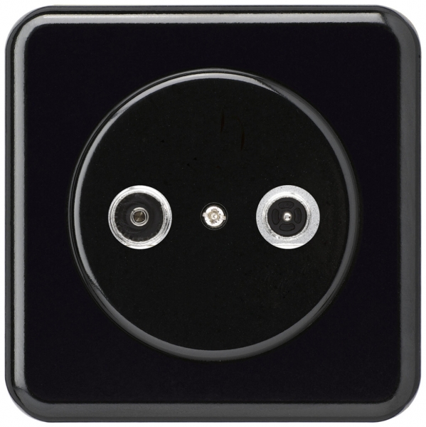 Presa d'antenna INC basico TV-R mont.C 19dB 2GHz nero 