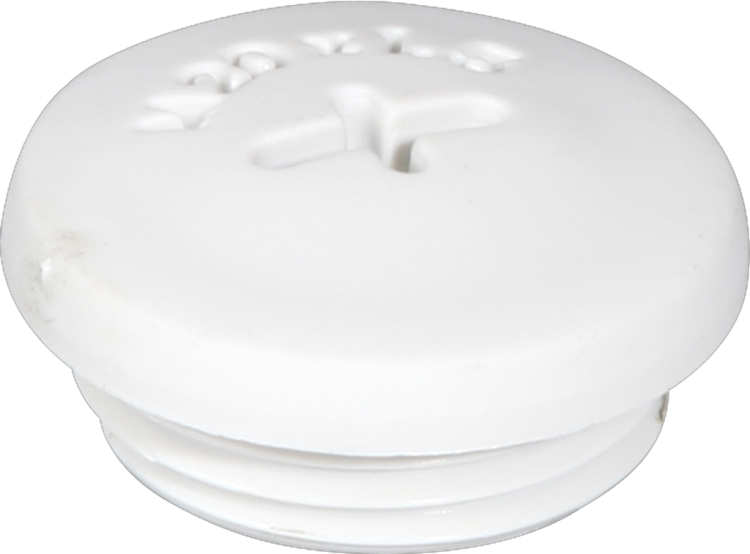 Bouchon avec rebord PA/GFK M20 gris clair 