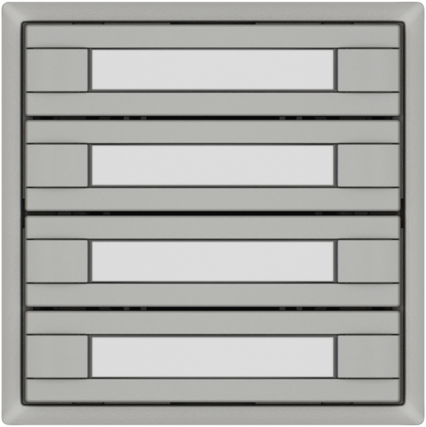 Pulsante KNX RGB EDIZIO.liv SNAPFIX® sensore temp.s.LED targ.4× com.2T grc 