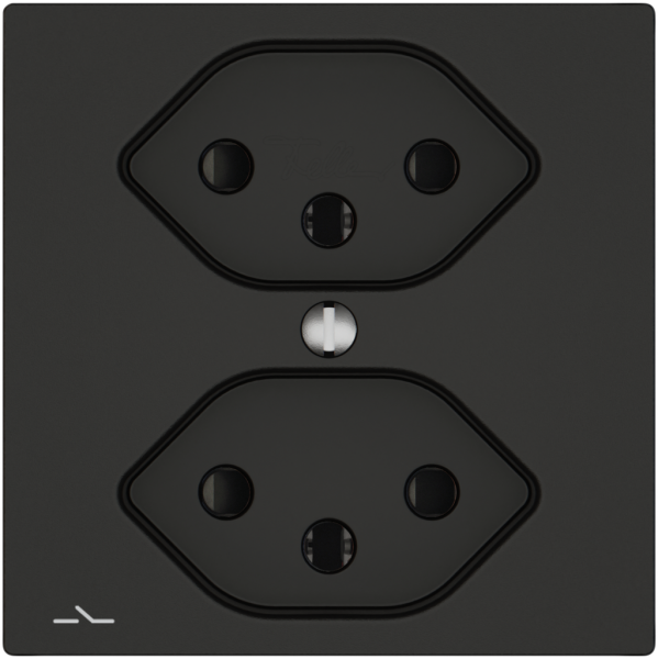 Presa EDIZIO.liv SNAPFIX® 2×T13 1×S con shutter ne 