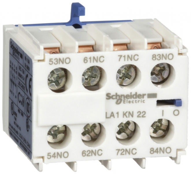 Blocco di contatti ausiliare Schneider Electric LA1 2Ch 2R 