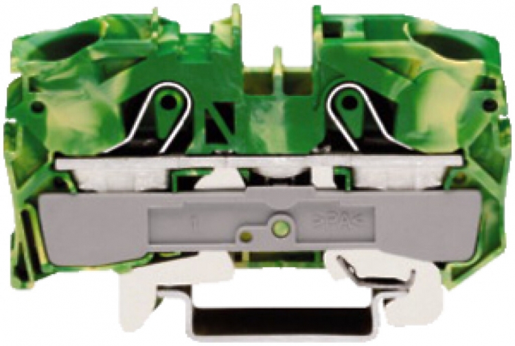 Morsetto di passaggio WAGO TOPJOB S 16mm² 2L verde/giallo ser.2016 