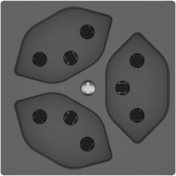 Prise EDIZIO.liv SNAPFIX® 3×T13 3×S grf 