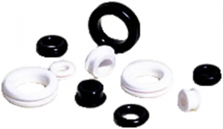 Passe-câble PVC 10/1.5mm noir 