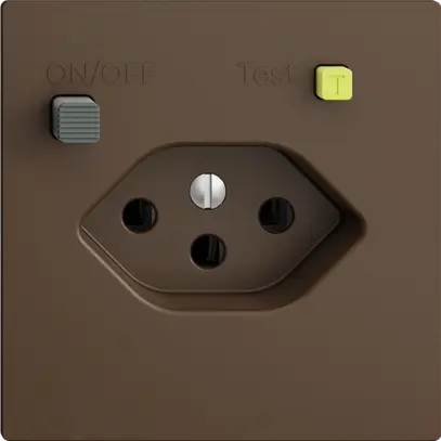 UP-Steckdose EDIZIOdue T13 FI 30mA F, coffee 