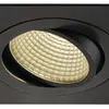 Downlight LED INS SLV NEW TRIA, 12W 1100lm 3000K 38° quadrato IP20 nero opaco 