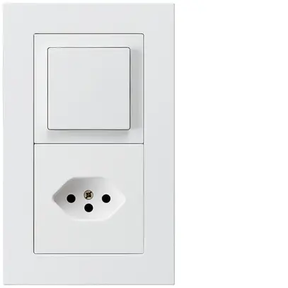 Combinazione INC kallysto.pro grd.I-I verticale pulsante+tipo 13 bianco 