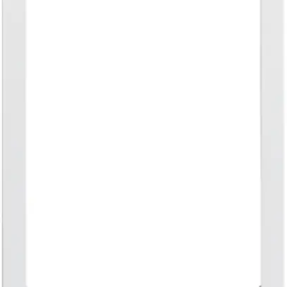 Cadre design vidéo Hager elcom.touch rond blanc 