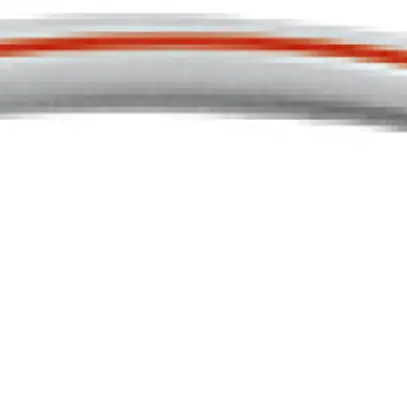 Gomito Symalit Chiaro 90° PE con strisce rosse 148mm grigio 