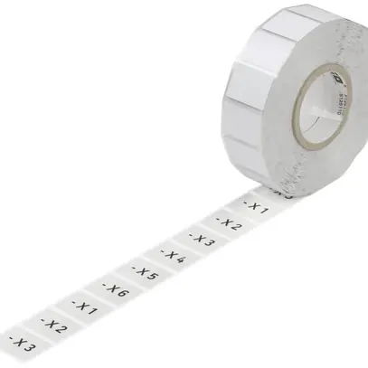 Placchetta indicatrice WAGO 210-862, 27×12.5mm, virgine argento, 1000pz/bobina 