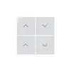 Faccia pulsante per tapparelle KNX Hager BA basico Z quadruplo bianco 