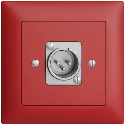 Presa INC XLR con spina EDIZIOdue berry 