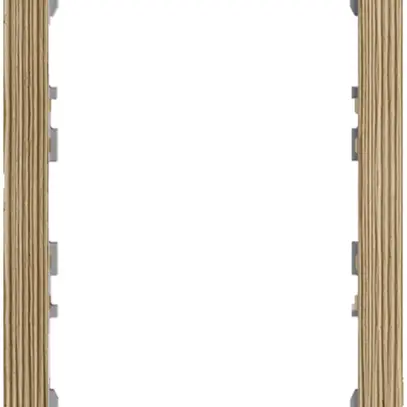 Cadre de recouvrement EDIZIOdue prestige pour KNX-Panel 7" vertical chêne 
